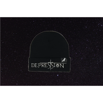 Depression Black Beanie