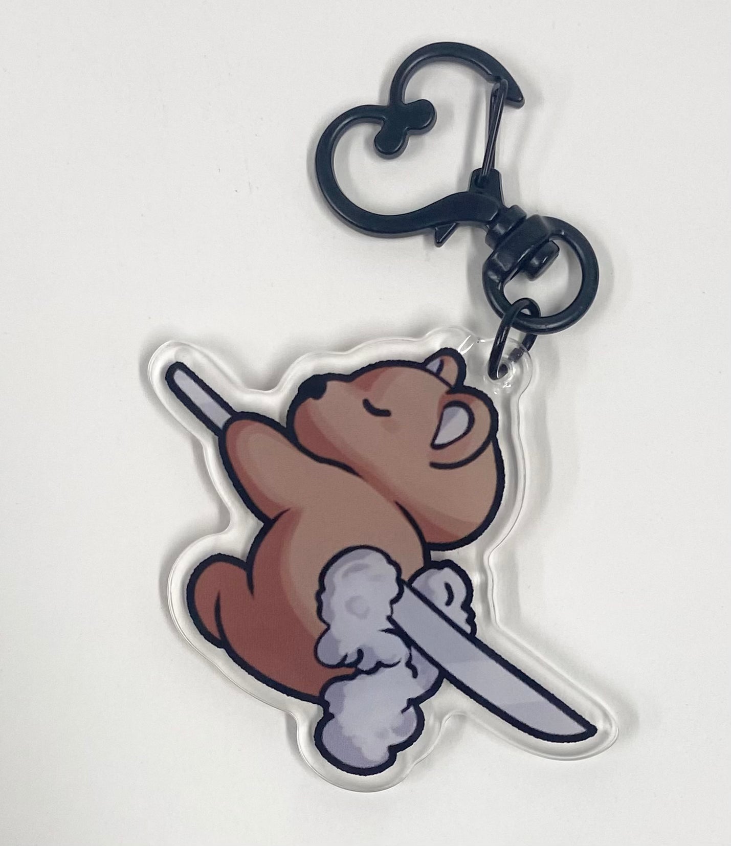 Dee Bear Earing Acrylic Keychain