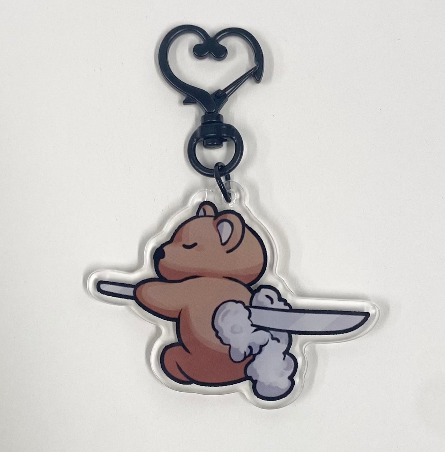 Dee Bear Earing Acrylic Keychain